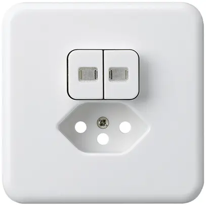 Kit frontal ENC basico 86×86mm blanc 2 lentilles sécurité enfants S1/T13 p.BOMI 