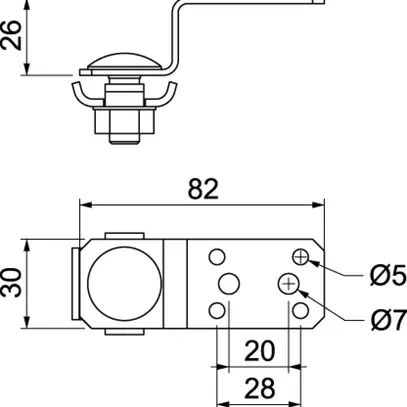 Morsetto Bettermann 6…8mm con doppio cavaliere 82×30×26, A2 