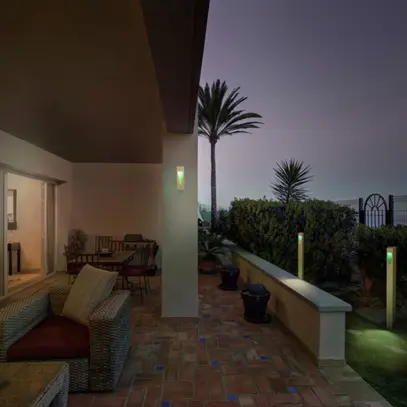 Applique LED LEDVANCE SMART+ Trunk 7.5W 180lm 3000K RGBW IP44 VAR bois 