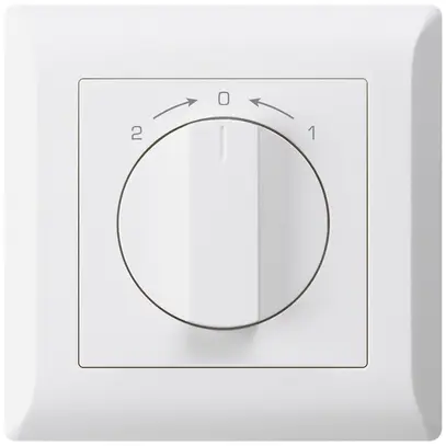 Contatto rotativo INC 1>0<2 bianco kallysto.line con manopola 