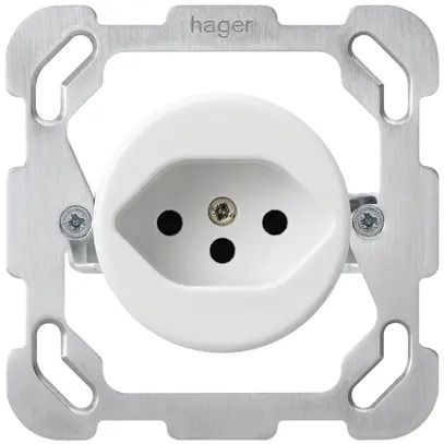 Inserto per presa INC basico T13 placca di fissaggio bianco protezione bambini 