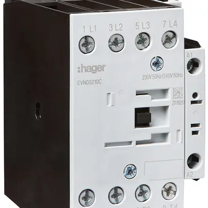 Leistungsschütz Hager 4P+1 S 32A bei AC-1 Spulenspannung 230VAC 