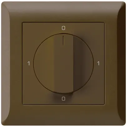 Interruttore rotativo INC kallysto.line 0/3L marrone con manopola 