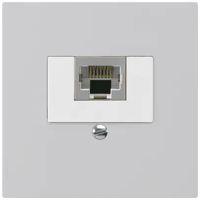 Insert pour prise de raccordement kallysto 1×RJ45s gris clair 