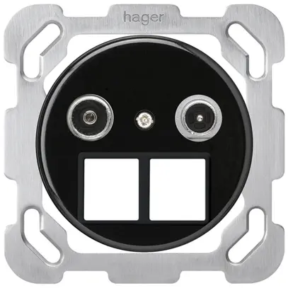 UP-Multimediadose basico TV-R Bauart B 10.5dB 2GHz schwarz 