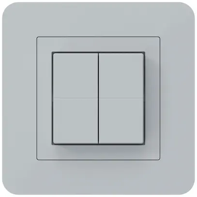 Poussoir sans fil Friends of Hue KTR, 4×, 94×94mm, autocollant, gris clair 