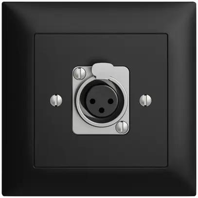 Kit de montage ENC EDIZIOdue XLR 3L P noir 