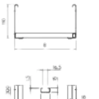 Échelle de câble Bettermann LG 110×200×3000mm perforée galvanisée en continu 