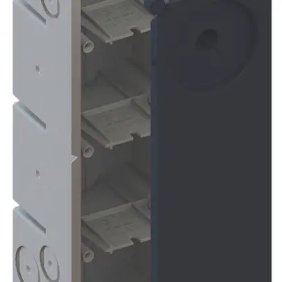 Scatola INC AGRO 4×1 650°C con coperchio di protezione, M20/25, grigio 