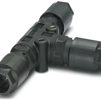 Distributore T QUICKON 4LPE 2.5mm² senza dado nero 