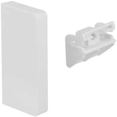 Pezzo finale Hager per SL20055 bianco puro con labbra flessibile 