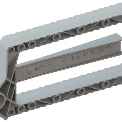 Jeu d'ailettes AGRO Prefix® 150×59×16mm, gris clair, 12 pièces 