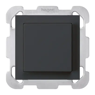 Interrupteur ENC kallysto 3/2L noir avec plaque de fixation 