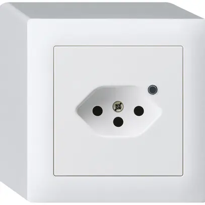 Presa AP Hager kallysto 1×T13 illuminato Q bianco ultra 