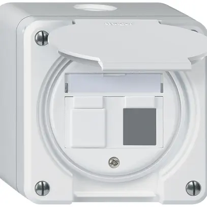 Kit de montage AP robusto IP55 plat blanc pour 2×Keystone 