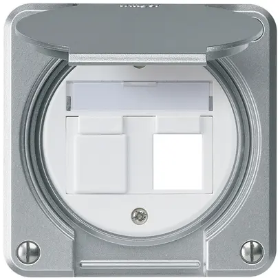 Kit de montage ENC robusto IP55 plat aluminium pour 2×Keystone 