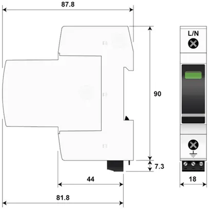 Blitzstromableiter  Citel DAC1-13VGS-10-275 Typ 1+2+3, 1-polig 
