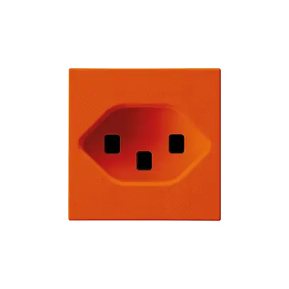 Presa INS Hager tipo 23 arancione 45×45 con morsetti a innesto 