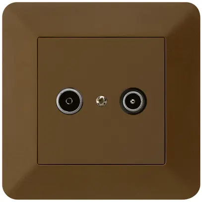 Presa di passaggio INC kallysto.trend R/TV 23dB marrone 