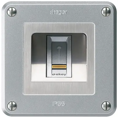 Lettore di impronte digitali NUP Hager ekey robusto C alluminio 