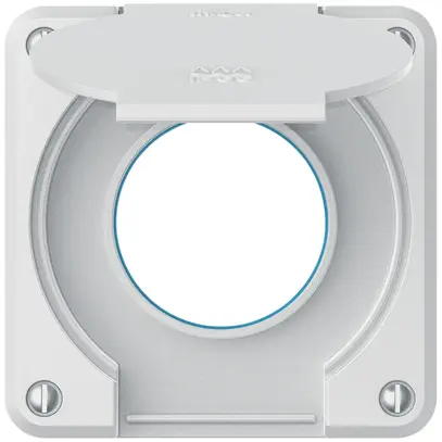 Parte superiore robusto per presa IP55 con guarnizione tonda bianco 