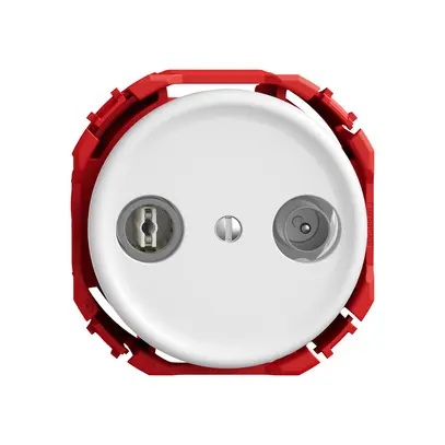 Prise antenne TV-R STANDARDdue SNAPFIX® prise de passage 23dB bc 