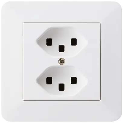 Presa INC kallysto.trend 2×T23 bianco con morsetti ad innesto 