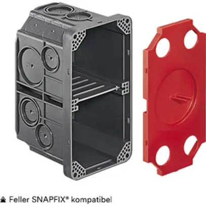 UP-Einlasskasten HSB Vario, für Beton, Leichtbau, 2×1, 130×70×70 mm 