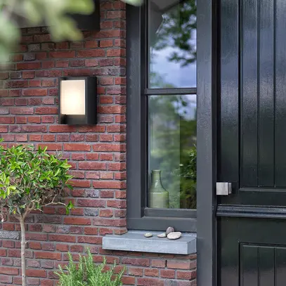 Applique LED Arbour 6W 2700K 75×221×166mm IP44 antracite 