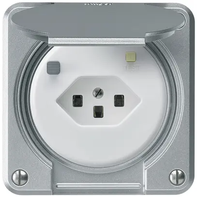 Presa FI INC robusto C T23 30mA alluminio 