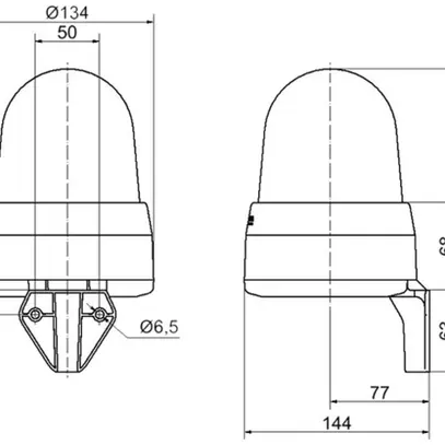 Sirène LED WERMA 433 115…230VAC jaune 