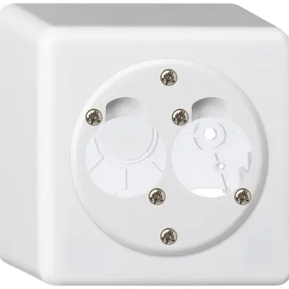 Kit di montaggio AP per 2 XLR basico bianco 