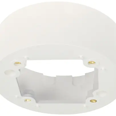 Cadre AP Niko Swiss Garde rond IP44 avec couvercle blanc 
