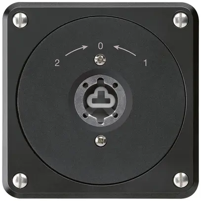 UP-Schlüsselschwenktaster robusto schwarz ohne Deckel ohne Zylinder Wechs. 