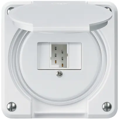 Scatola di raccordo INC robusto IP55 bianco 1×TT83 per combinazione 