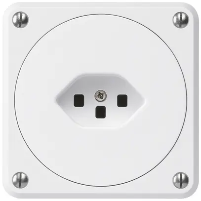 UP-Steckdose robusto Typ 23 weiss ohne Klappdeckel 