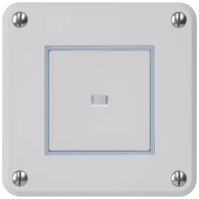 Contatto pulsante INC robusto IP55 grigio illuminato 