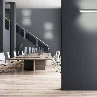 Applique LED Sylvania Areum Wall 48W 5850lm 840 DALI EM3h D/I 600mm bianco 