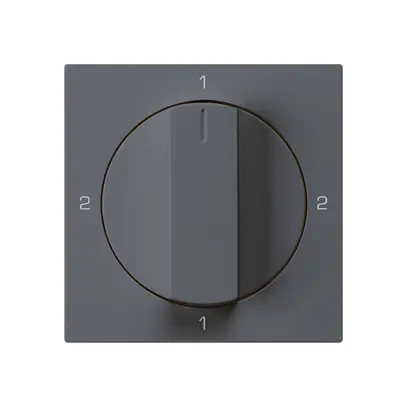 Kit frontale per interruttore rotativo S3 60×60mm kallysto 2-1-2-1 antracite 