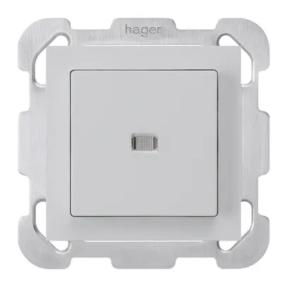 Contact à poussoir lumineux ENC kallysto AR/2P grc avec plaque de fixation 