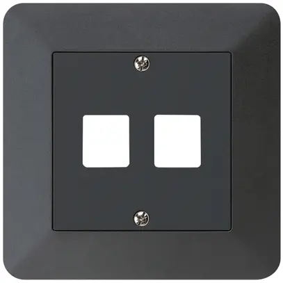 Kit frontale INC HMS kallysto.trend per 2 moduli nero 