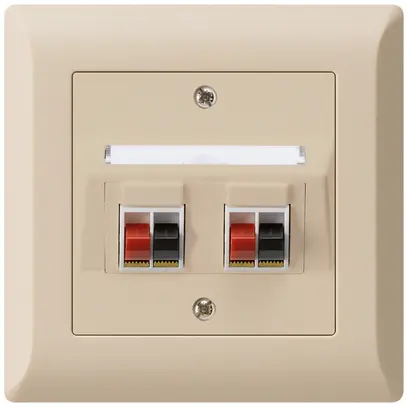 Presa INC audio kallysto.line 2×beige morsetto per 2 altoparlante 