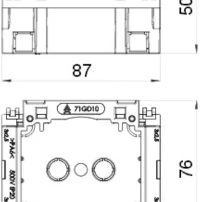 Dispositif de montage Bettermann pour appareils d'installation gris 