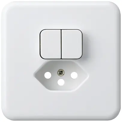 Kit frontale INC basico 86×86 bianco per combinazione grd.I S1/tipo 13 per BOMI 