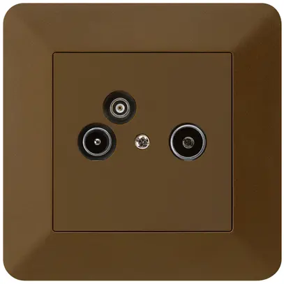 Prise d'antenne ENC R/TV/données kallysto.trend 19dB brun 