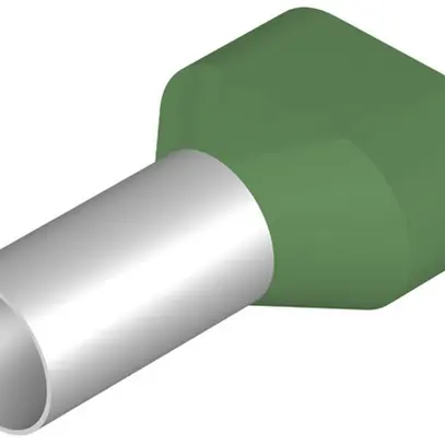 Embout de câble jumelé Weidmüller H isolé 2×16mm² 16mm vert en vrac 