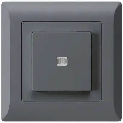 Contact à poussoir lumineux ENC kallysto.line AR/2P anthracite 