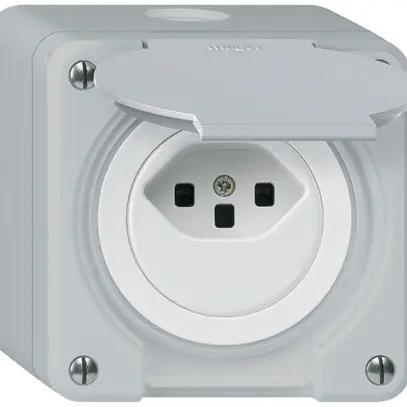 Prise AP robusto type 23 gris 