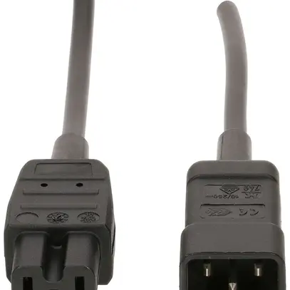 Cavo d'apparecchio MAX HAURI Td 3×1mm² 2.5m nero spina C14/C15 