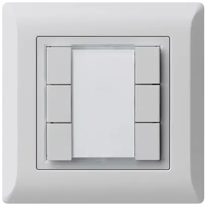 Poussoir universel ENC 6×kallysto.line sans LED gris clair 